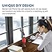 Moman Phone Clamp Stand Mount, with Universal Bottle Cap Adapter, Max 3.3 inch Width-adjustable and Rotatable Cellphone Clamp and 2 Screws for Tripod Mount