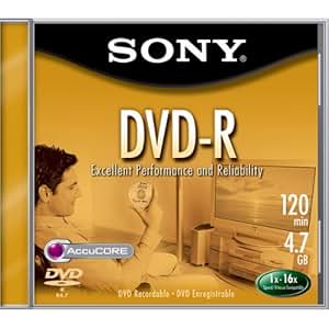 Amazon.com: Sony 4.7GB 16x DVD-R (Single) (Discontinued by Manufacturer