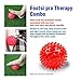 FootSi Pro Theraphy Combo, Foot Roller and Red Spiky Ball - Relieves Plantar Fasciitis, Alleviates Foot Pain & Stress in Minutes Through Trigger Point Release