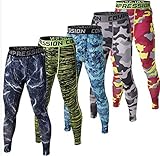 Welen Mens Sport Compression Leggings Base Layer Long Pants Trouser