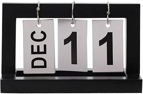 Calendario de escritorio de madera simple y creativo, para decoración