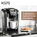 Keurig K575 Coffee Maker, Single Serve K-Cup Pod Coffee Brewer, Programmable Brewer, 80 ounces, Platinum