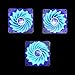 APEVIA AF312L-SBL 120mm Blue LED Ultra Silent Case Fan w/ 15 LEDs & Anti-Vibration Rubber Pads (3-pk)