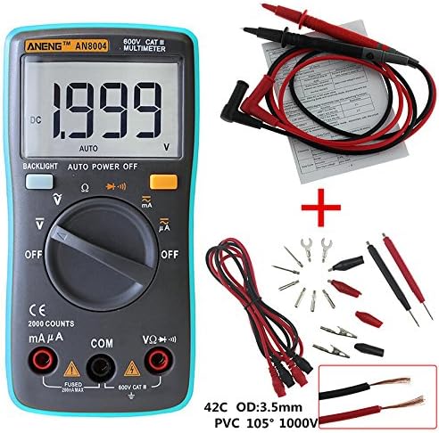 ANENG LCD Digital Multimeter Voltmeter Ammeter Resistance Tester