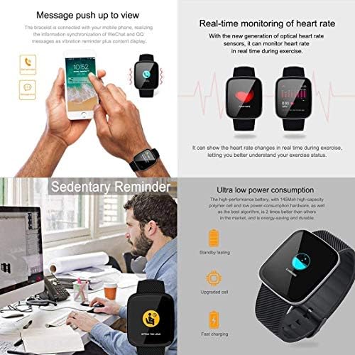EUMI Smartwatch, Reloj Inteligente con IP67, Pulsera Actividad ...