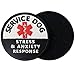 Service Dog Stress Stress & Anxiety Response Vests/Harnesses Emblem Embroidered Fastener Hook & Loop Patch