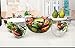 Canister Set, All Purpose Round Serving Cookie Jar Salad/food Glass Bowls, Set of 5, One 10