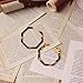 Enameljewelries Hoop Earrings Statement Acrylic Lucite Resin Round Circle Hoop Earrings with 925 Sterling Silver Post Bohemian Tortoise Shell Earrings for Women