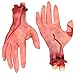 AW Halloween Severed Hands Feet Prank Props Bloody Broken Body Part Festival Decoration Party April Fool Day (Pack of 5) 2025