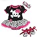 Baby Black Damask Skull Pirate Bodysuit Tutu
