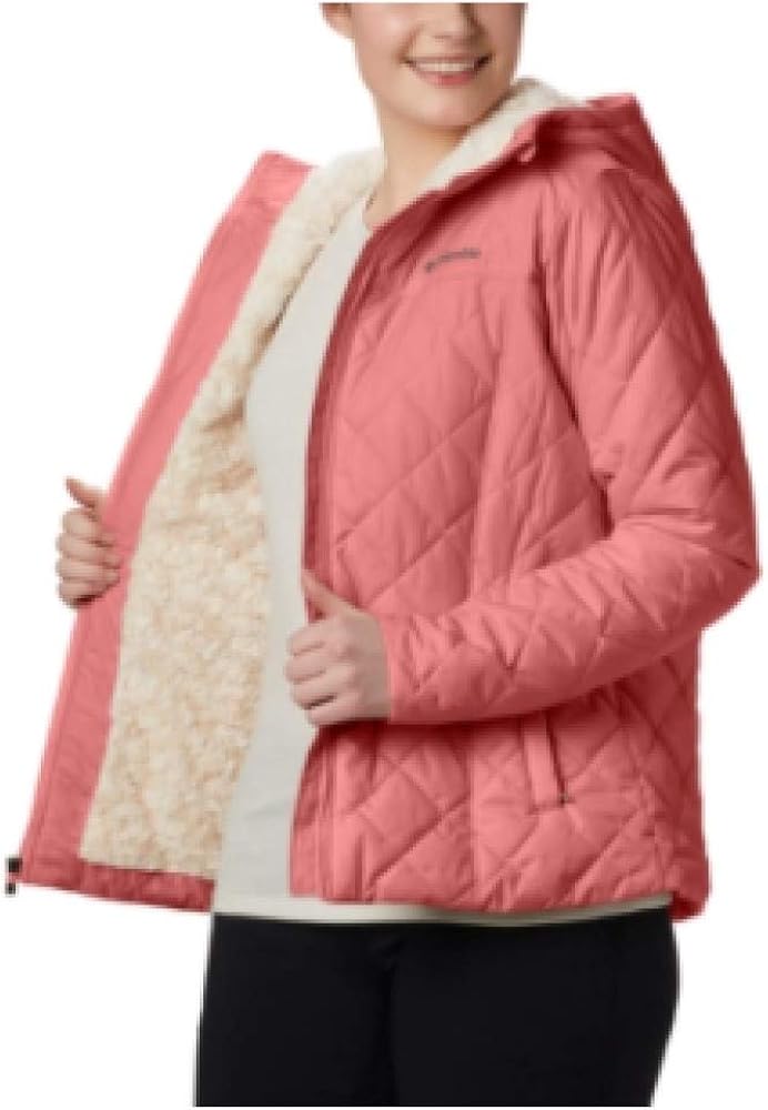 Columbia Women's Copper Crest Hooded FleeceLined Jacket RED LARGE