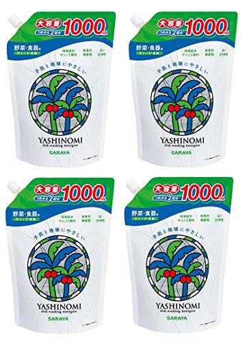 【まとめ買い】サラヤ ヤシノミ洗剤 スパウト詰替用 1000mｌ×4個商品画像