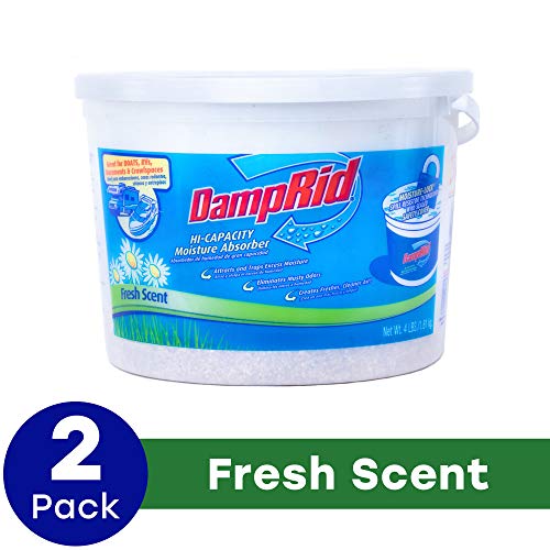 DampRid FG50FS Hi-Capacity Moisture Absorber Fresh Scent, Pack of 2