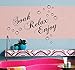 Lchen Soak Relax Enjoy PVC Wall Sticker Decal Home Bathroom Background Decor Removable
