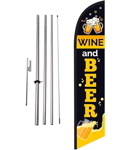 Green Easy Finance 15' Feather Banner Swooper Flag Kit with pole+spike