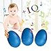 Kabi 12Pcs Plastic Egg Shakers Set Percussion Musical Egg Maracas Child Kids Toys