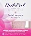Buf-Puf Gentle Facial Sponge, Dermatologist Developed, Removes Deep Down Dirt & Makeup That Causes Breakouts and Blackheads, Reusable, Exfoliating, 6 Count