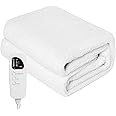 WELLHUT Massage Table Warmer Heating Pad, UL Certified Spa Massage Bed Warmers, Deluxe Fleece Table Cover w/ 5 Heat Levels, 8 Timer Settings, 12 Ft Cord, Machine Washable
