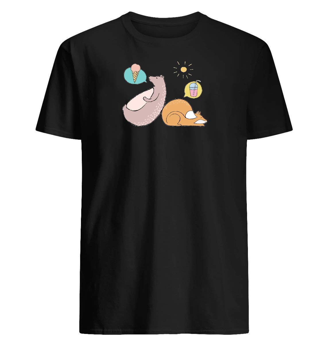Bear And Fox This T-shirt Has A Great Look And Cool 