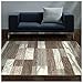 Superior Indoor Area Rug, Jute Backed, Modern Geometric Patchwork Floor Decor for Bedroom, Office, Living Room, Entryway, Hardwood Floors, Rockwood Collection, 8' x 10', Light Blue-Ivory