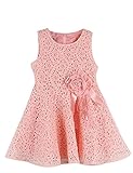 Amoin Kids Toddlers Girls Princess Party Flower Solid Lace Formal Dress