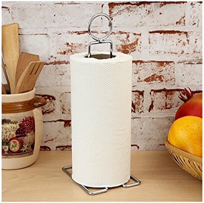Eoan Kitchen Napkin Roll Holder Counter Silver Chrome