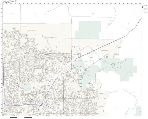 Amazon.com: ZIP Code Wall Map of North Las Vegas, NV ZIP Code Map Not