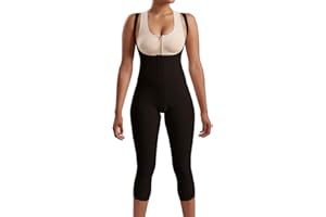 MARENA SFBHM Stage 1 Post-surgical Compression Girdle with High-Back & Front Closure – Adjustable Mid-Calf Length