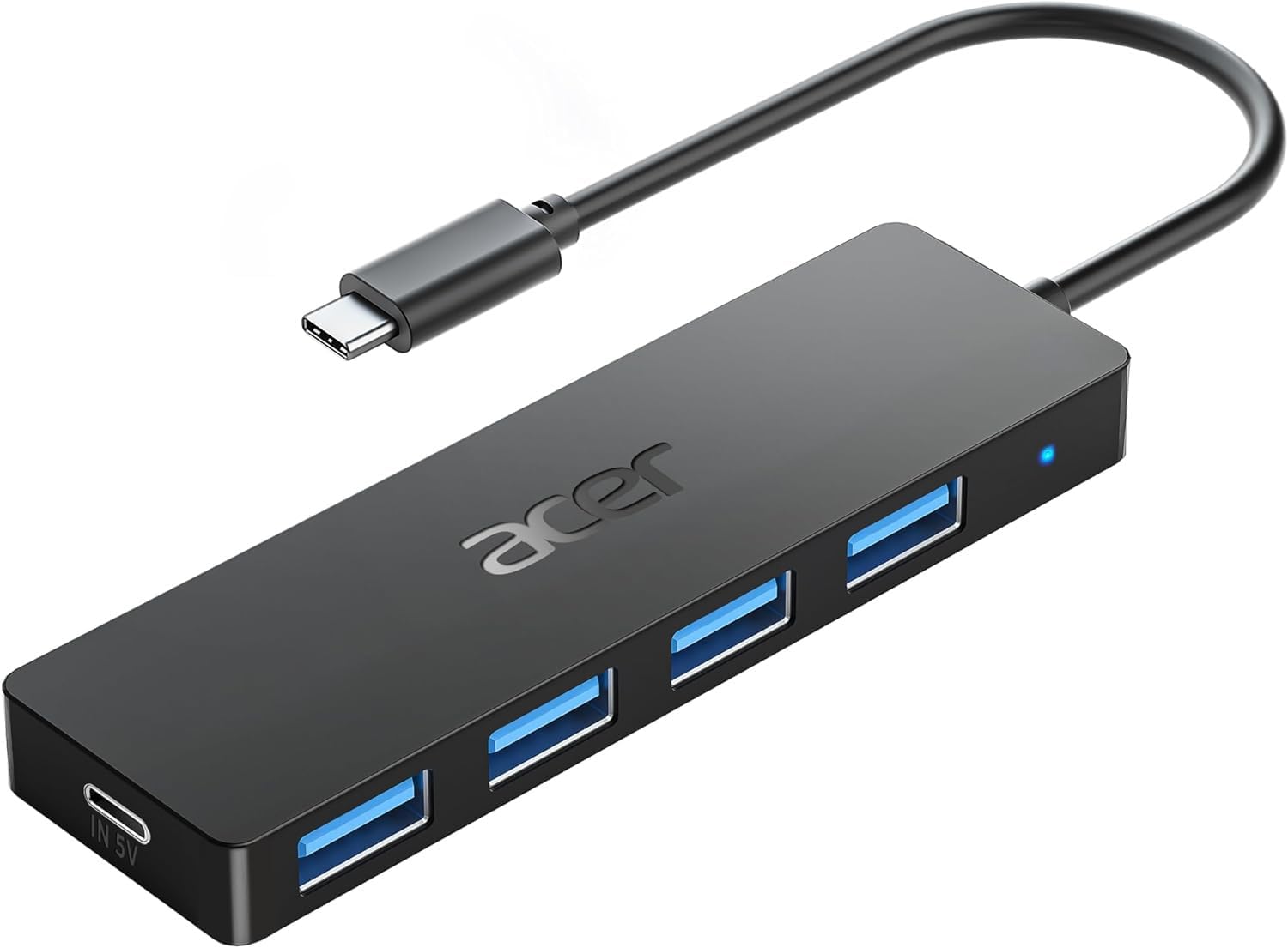 Photo 1 of Acer USB C Hub 4 Ports, Multiple USB 3.0 Hub, USBC Splitter for Laptop with TypeC Power Port, Extender for Type C Port Laptop, PC, Desktop and More (USB-C, 0.7ft)