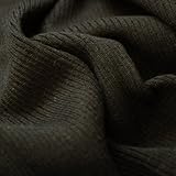 Neotrims Lycra Feel Stretch Knit Rib Fabric Trimming Garment, Cuffs & Waistbands and Welts. Light Weight Jersey Material for Apparel. Resilient Soft Natural Feel, 2x1 Ribbed Surface. Available in Black, Charcoal, Cream, Burgundy & Navy. Great Price