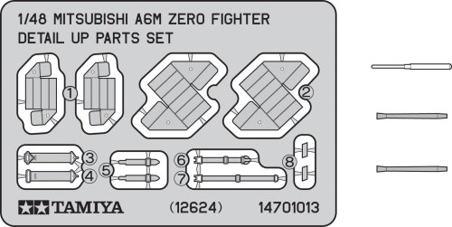Tamiya – 12624 A6 M Zero Detail Set – Accessory for Model