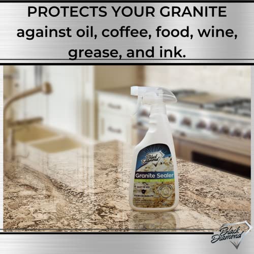 Black Diamond Stoneworks Granite Sealer Seals and Protects, Granite