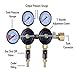 MOD Complete MDC99007 CO2 Beer Regulator Dual Pressure Kegerator Heavy Duty Features T-Style Adjusting Handle - 0 to 60 PSI-0-3000 Tank Pressure CGA-320 Inlet w/ 3/8