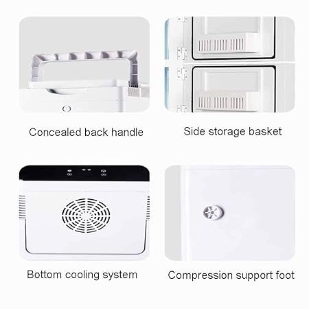 Refrigerador ajustable del coche de la puerta doble de la mini ...