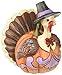 Jim Shore Heartwood Creek Mini Pumpkin Turkey Stone Resin Figurine, 3.5”