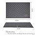 Premium Cat Litter Mat Trapper, Traps Litter from Box and Paws, Scatter Control for Litter Box, Soft on Sensitive Kitty Paws, Easy to Clean, Durable - Set of 2, Standard Grey