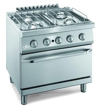 Encimera de cocina piso 4 quemadores de gas horno cm 80x70x85 ...