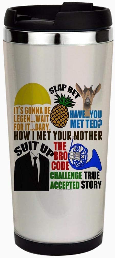 How I Met Your Mother - Stainless Steel Travel Mug, Insulated 15 oz. Coffee Tumbler.