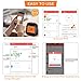 Bluetooth Thermometer, Habor Wireless Remote Meat Thermometer Digital Cooking Thermometer with Larger LCD Backlit Alarm Monitor for Kitchen Outdoor Grill Smoker for Android and IOS (Dual Probe)