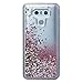 Ruky Case Compatible with LG G6, Gradient Quicksand Series Glitter Bling Sparkly Flowing Liquid Floating Soft TPU Bumper Reinforced Corners Women Girls Cute Case Compatible with LG G6 (Blue Purple)