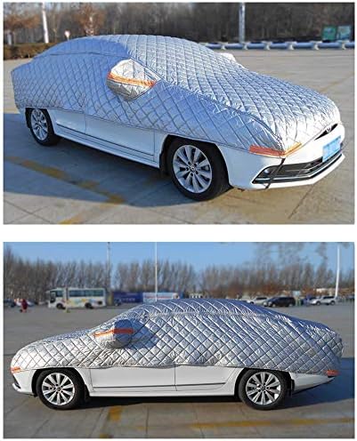 高評価大特価放出のlilis 車カバー ハーフ カーカバー ボディーカバー 冬の雪と不凍液の車のカバー オックスフォード布コットンベルベット素材 カスタマイズ可能なサイズ 最新モデル入荷の