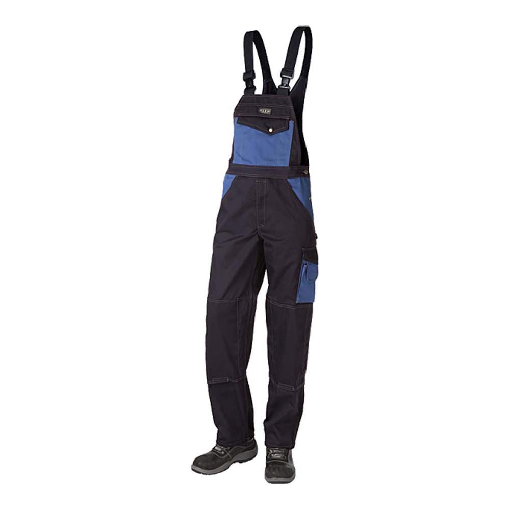 J.A.K. 920746B128 Series 9207 65% Polyester/35% Cotton Dungarees, Navy/Royal Blue, 70 L (50/35) Size