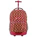 J World New York Sunrise Wheeled Backpack, Pink Buttons, 18