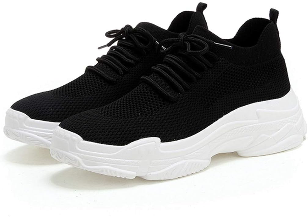 DOSOMI Women Wedges Sneakers Vulcanized Height Increasing Breathable Waterproof Lightweight Fashion Shoes