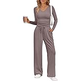 Trendy Queen 2 Piece Lounge Sets for Women Fall Outfits 2025 Fashion Two Piece Sweatsuits Business Casual Outfits Clothes