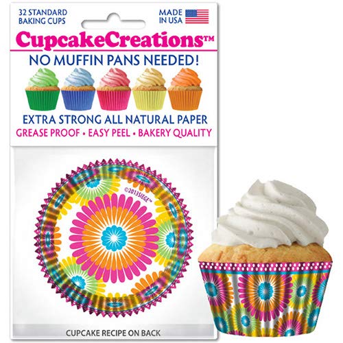 Cupcake Creations32 Count Cupcake Baking Papers, Color Burst