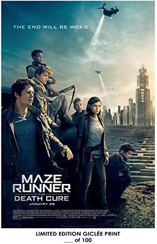 Giclee Art Prints 12" x 18" Wall Poster Maze Runner The Death Cure 01 - Limited Edition