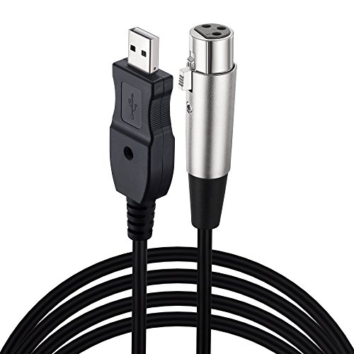 USB Microphone Cable,LiuTian USB Male to 3PIN XLR Female Mic Microphone Converter Cable,3M/10ft Studio Audio Connector Cords Adapter for Microphones,Instruments Recording Karaoke Singing USB Microphone Cable,LiuTian USB Male to 3PIN XLR Female Mic Microphone Converter Cable,3M/10ft Studio Audio Connector Cords Adapter for Microphones,Instruments Recording Karaoke Singing