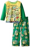 Teenage Mutant Ninja Turtles Little Boys' Ninja Selfie 2-Piece Pajama Set, Green, 2T