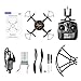 DBPOWER FPV Drone with HD Wifi Camera Live Video, Altitude Hold and One Key Taking-off & Landing, Phone Controlled RC Quadcopter